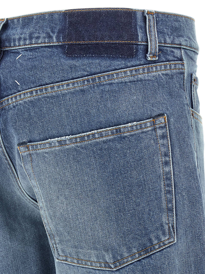 Maison Margiela Patch Jeans - Blue | cd81da246f861ca6780fe068b89fbf53e9ddde8f