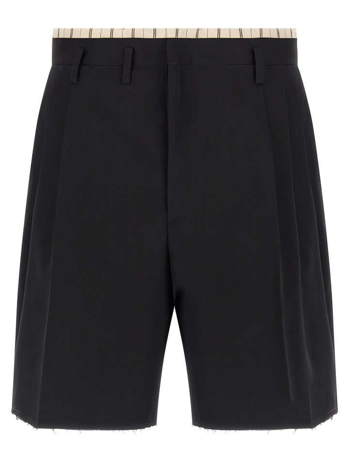 Maison Margiela Lining Insert Bermuda Shorts Bermuda and Short - Black | 2f0f33fe0b6f10cb65eab70efba474cb34958dea