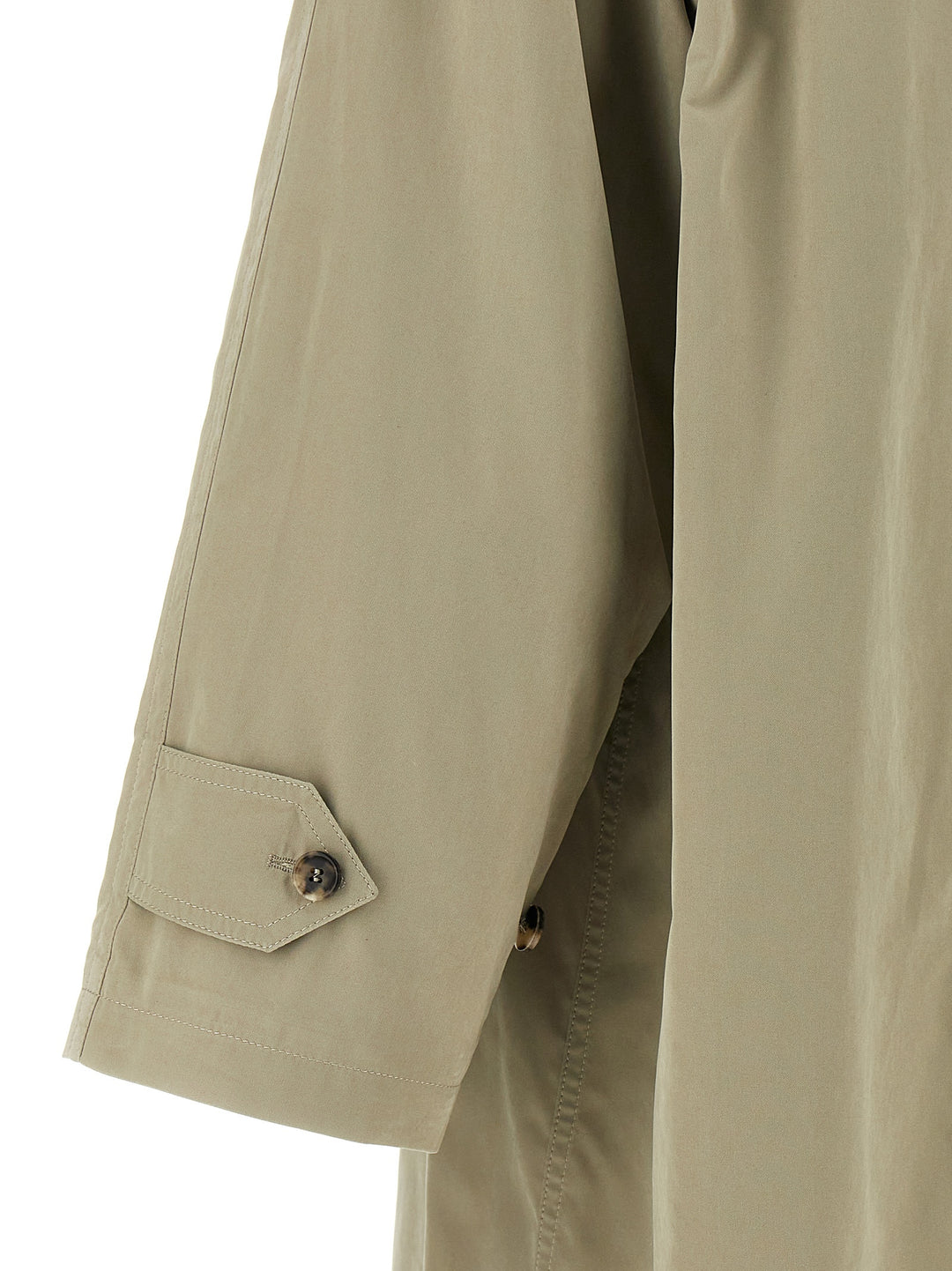 Maison Margiela Single-Breasted Trench Coat Coats and Trench Coats - Green | b9143e3376ad77b18fecb1d3a36ee4345a8adb98