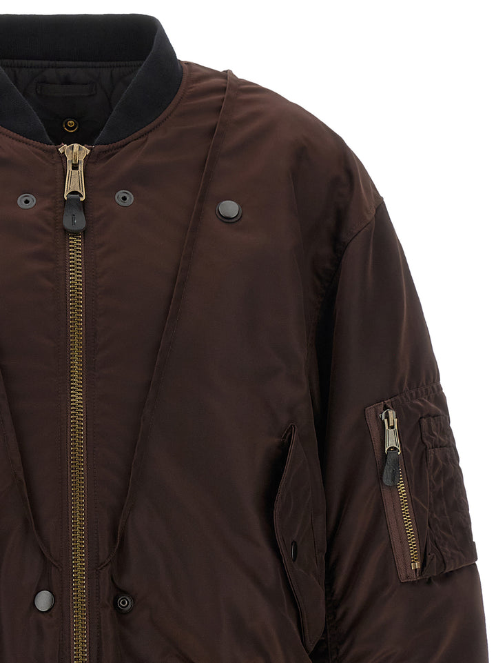 Maison Margiela Ma-1 Puffer Jackets - Brown | 8ebb1571c478d92341a19bccf07787328ee0173d