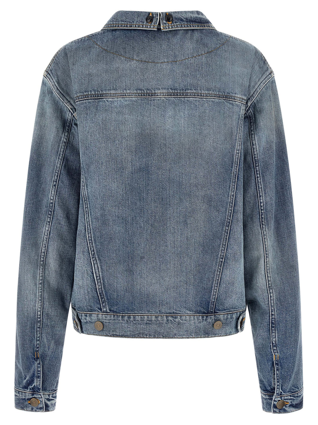 Maison Margiela Folded Collar Puffer Jackets - Blue | 9312df3ed62f4cc9af0467d0b38fd58eb4cb259f