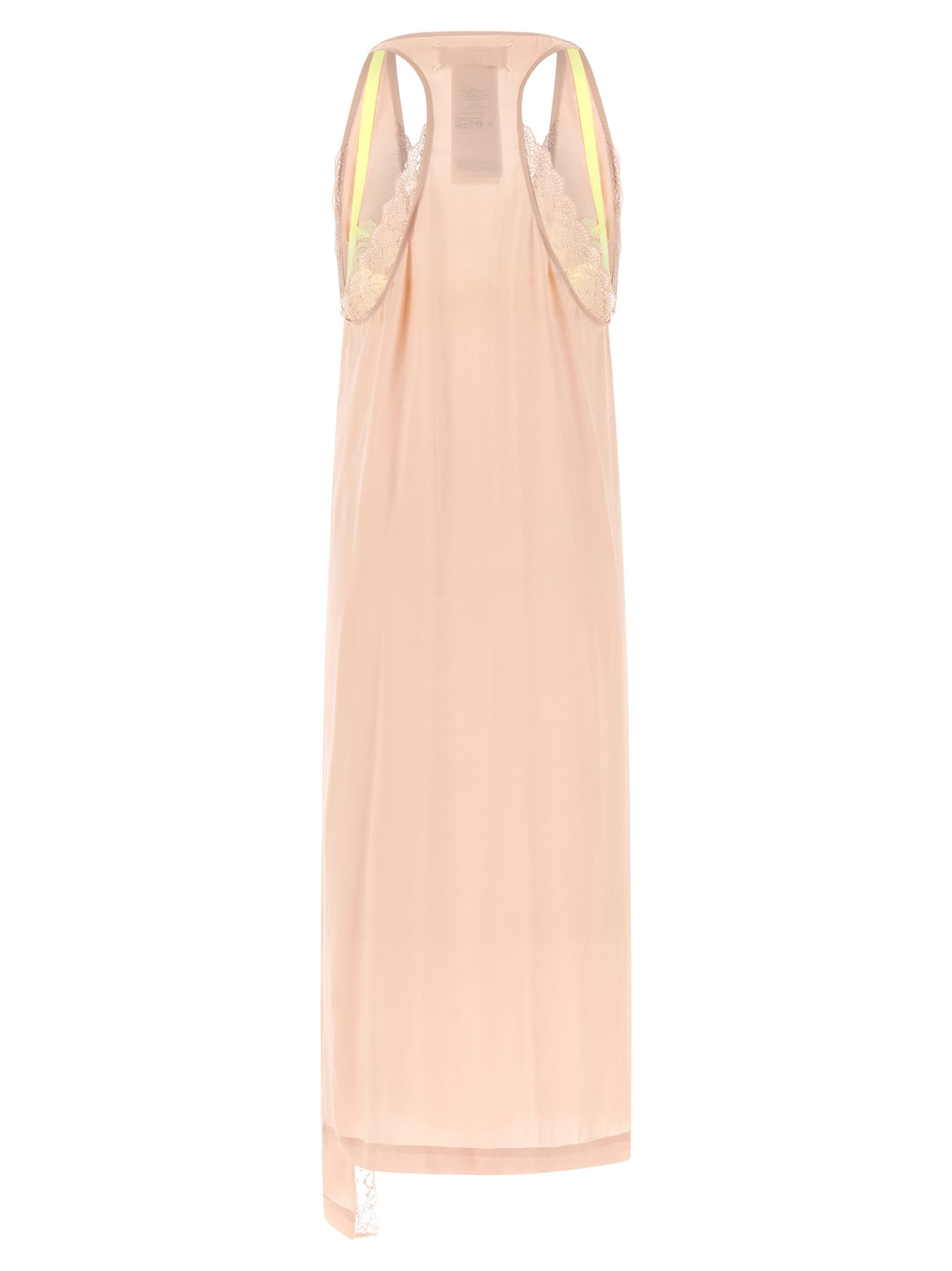 Maison Margiela Silk Lace Slip Midi Dress Dresses - Pink | ff835980c744fcf6fb3279ec019c177d15910ae9