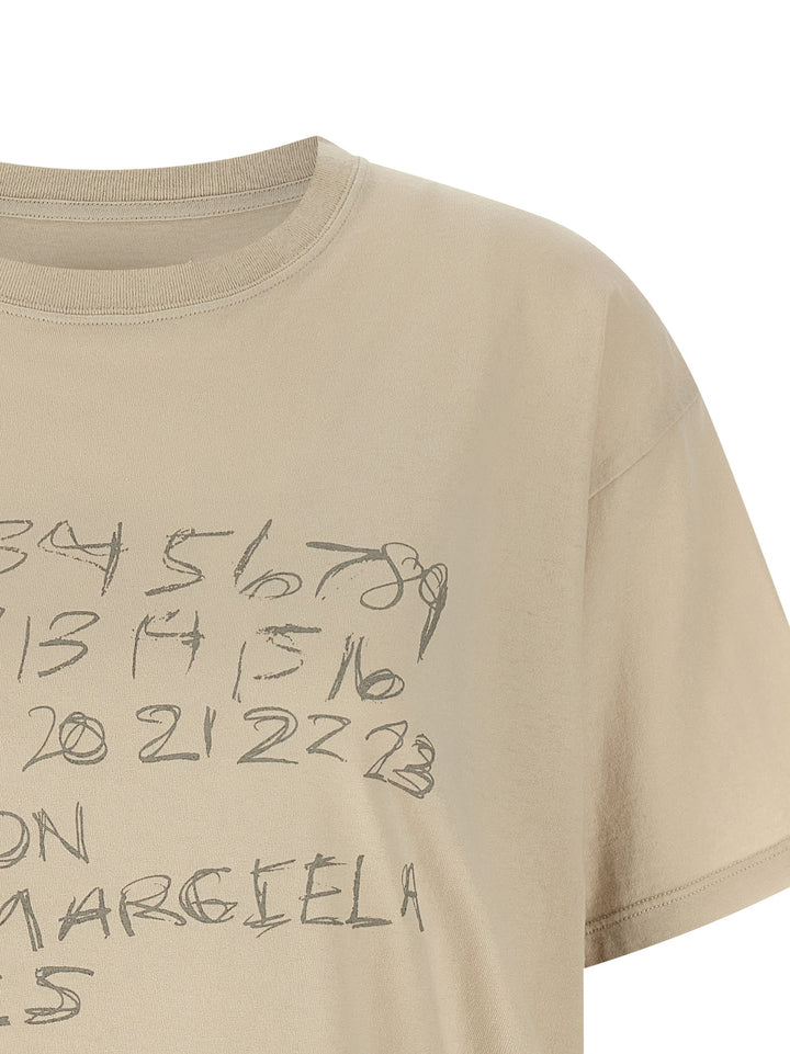 Maison Margiela Printed T-shirt - Beige | 1fc3d88353b2316136aa1b0b9f9717a6f64bebf9
