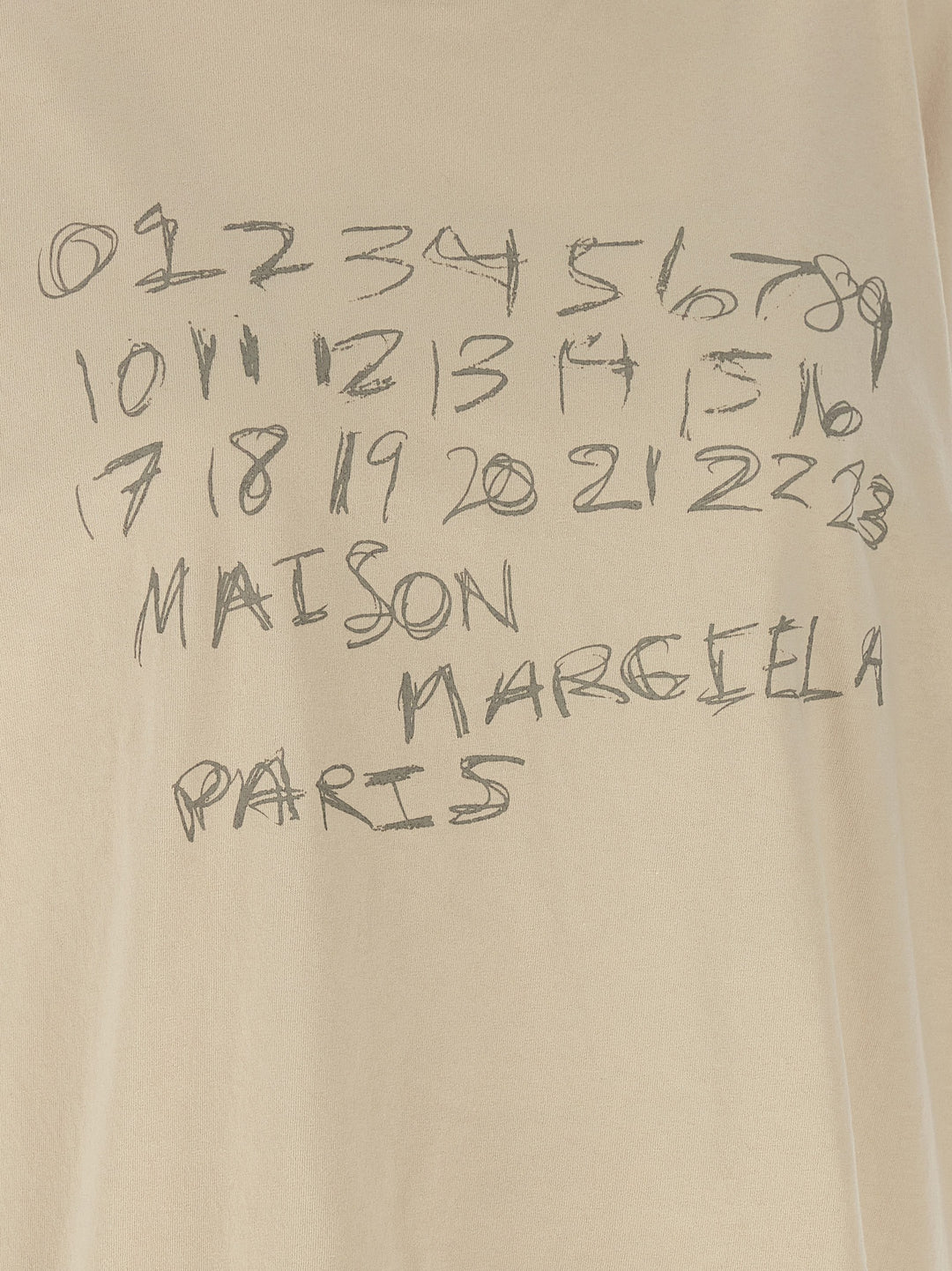 Maison Margiela Printed T-shirt - Beige | 48e0f711f123ce46cc969224e436c85f62d701aa