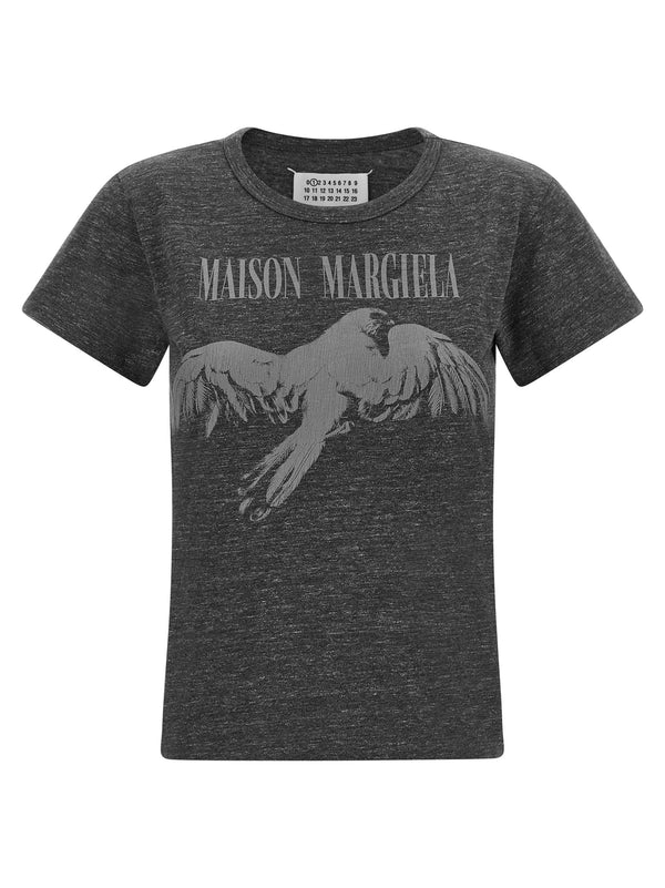 Graphic Print T-Shirt Gray
