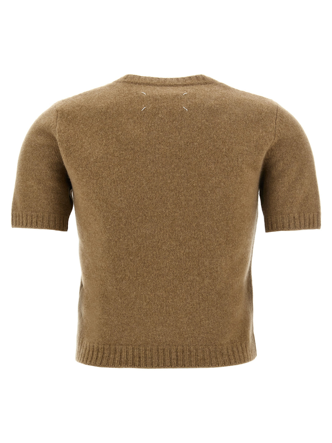 Short Sleeve Sweater Sweater, Cardigans Beige