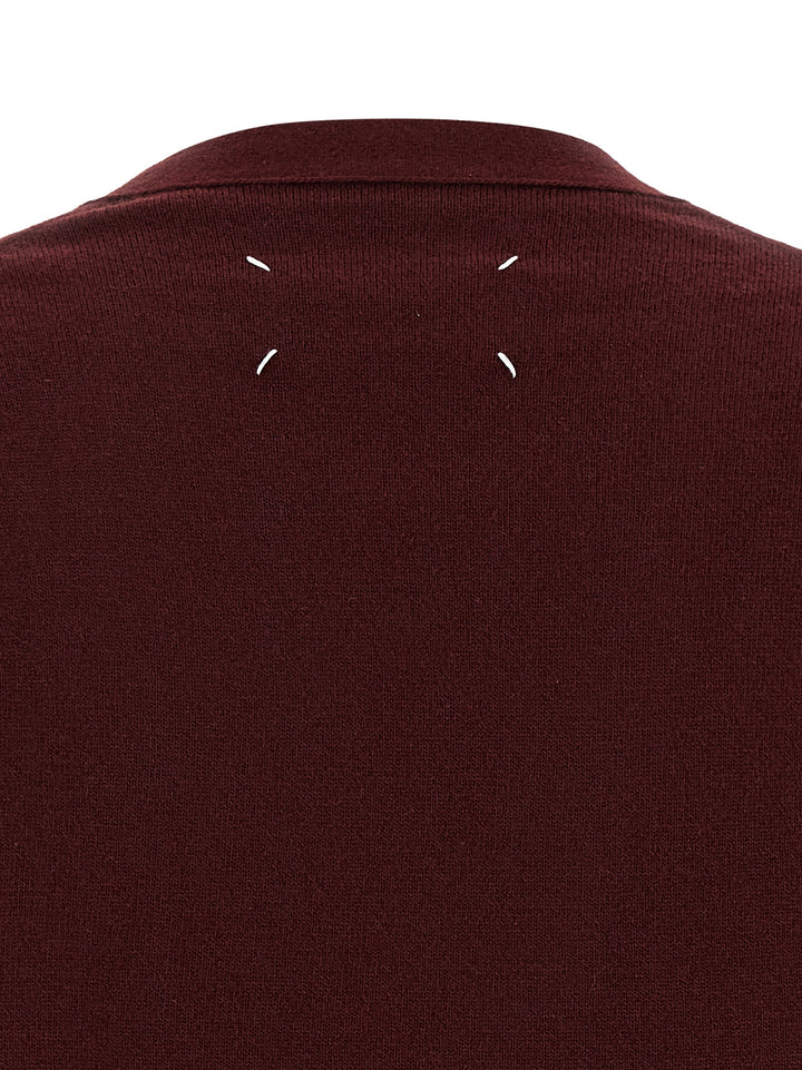 Maison Margiela Four Stitches Sweaters and Cardigans - Bordeaux | 8737b2ed74866ec52f2622793ee2e2ed043ab4d0
