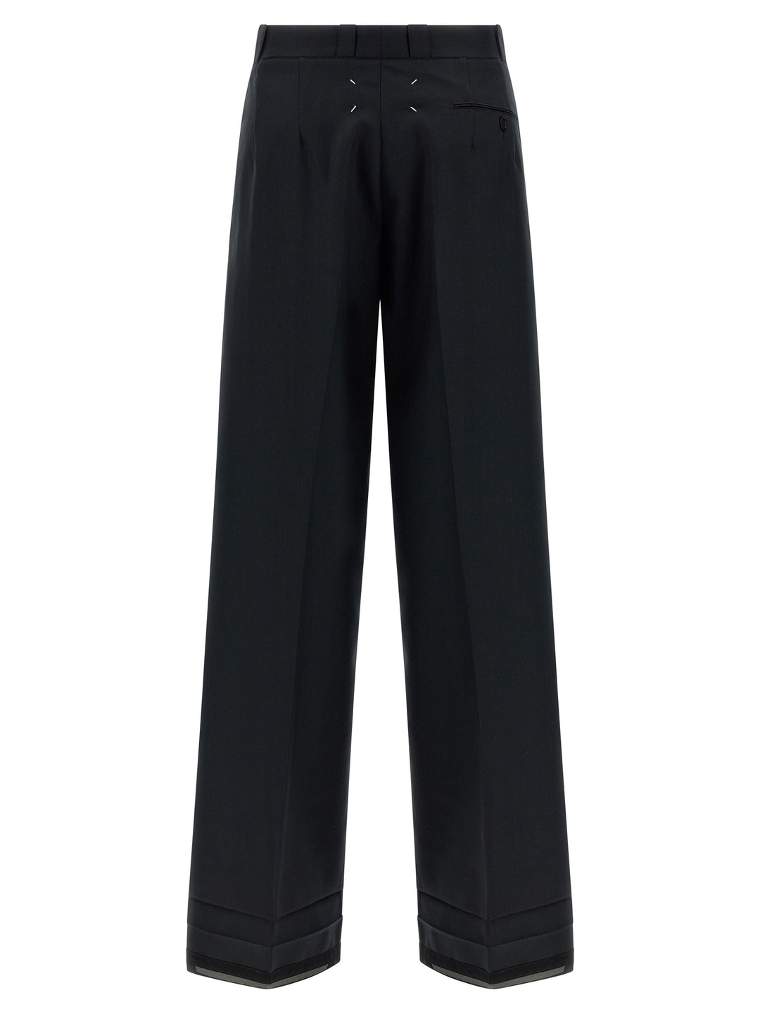 Maison Margiela Herringbone Trousers Pants - Black | 11fcc2a1090e91159f8b86e3a8be37261457b1ac