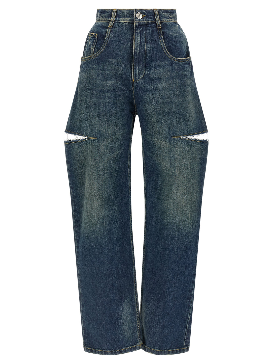 Maison Margiela Cut-Out Jeans - Blue | b5e12d2f82fbe62eb8df34424cd16a43ce22af0a
