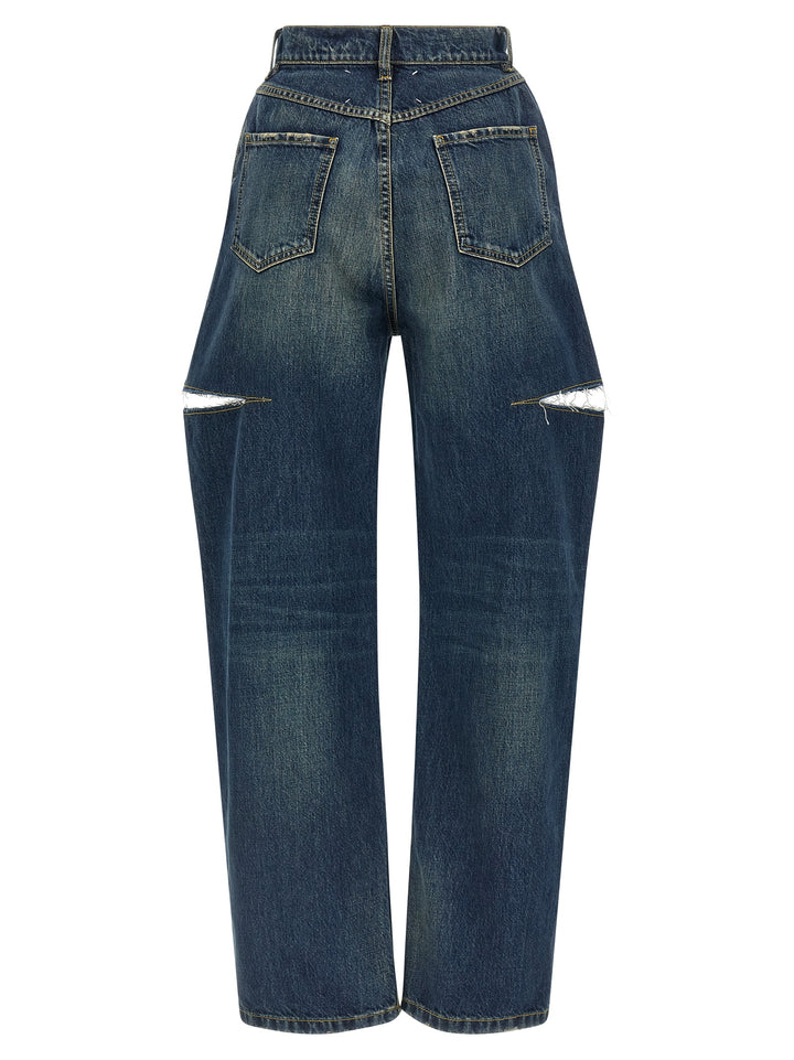 Maison Margiela Cut-Out Jeans - Blue | d7a75c7756ddaea8f6dd126ef8cb571adeeae10d