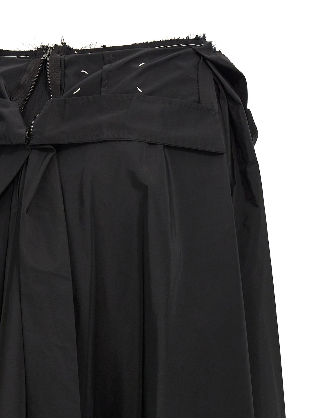 Taffeta Midi Skirt Skirts Black