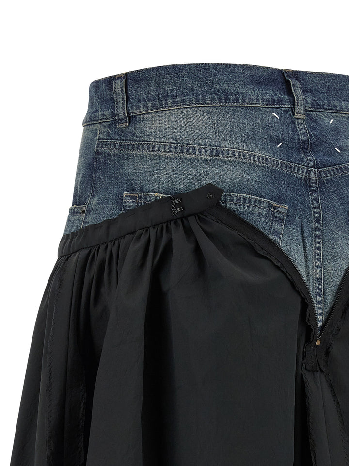 Maison Margiela Denim Insert Skirt Skirts - Multicolor | 7fdf4159b0b0da27367975b4961d71904c5eced2