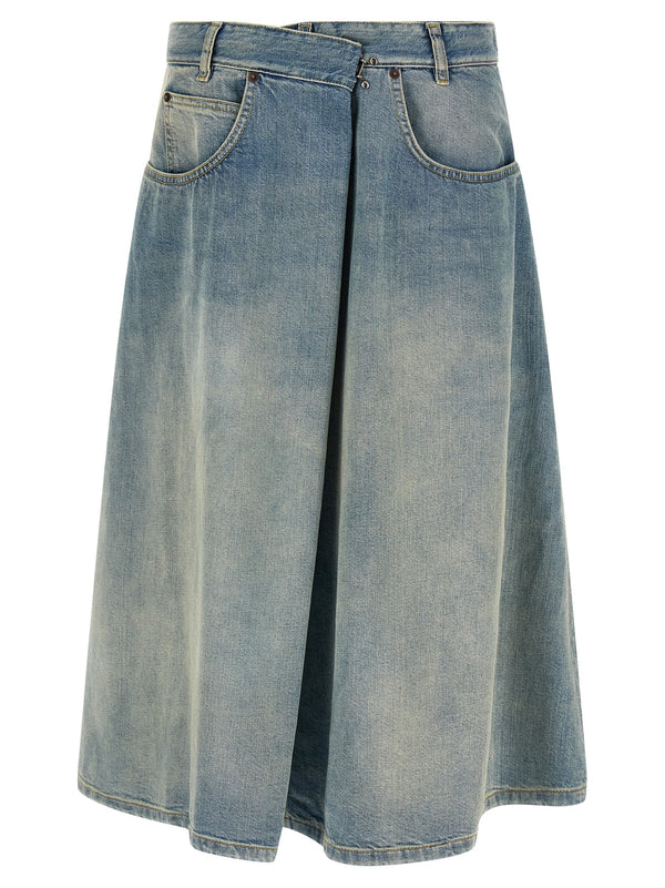 Wrap Skirt Skirts Light Blue