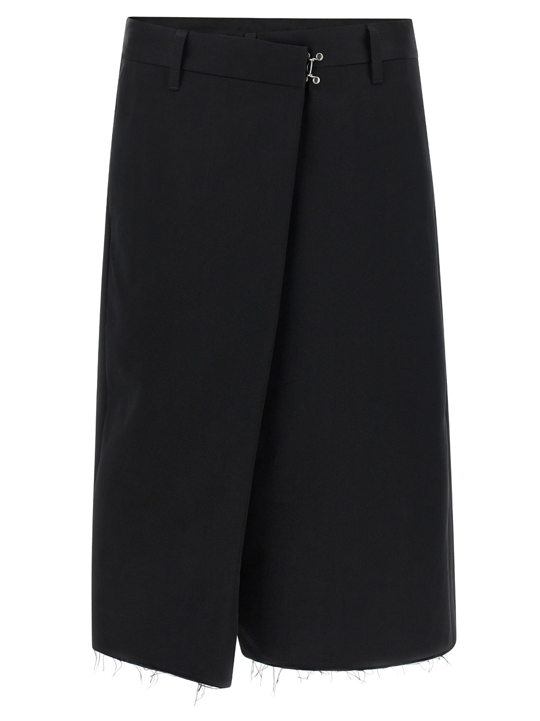 Maison Margiela Wrap-Up Bermuda Shorts Bermuda and Short - Black | a4e8d582858a2a13cffbbadf05e250cf314543ba