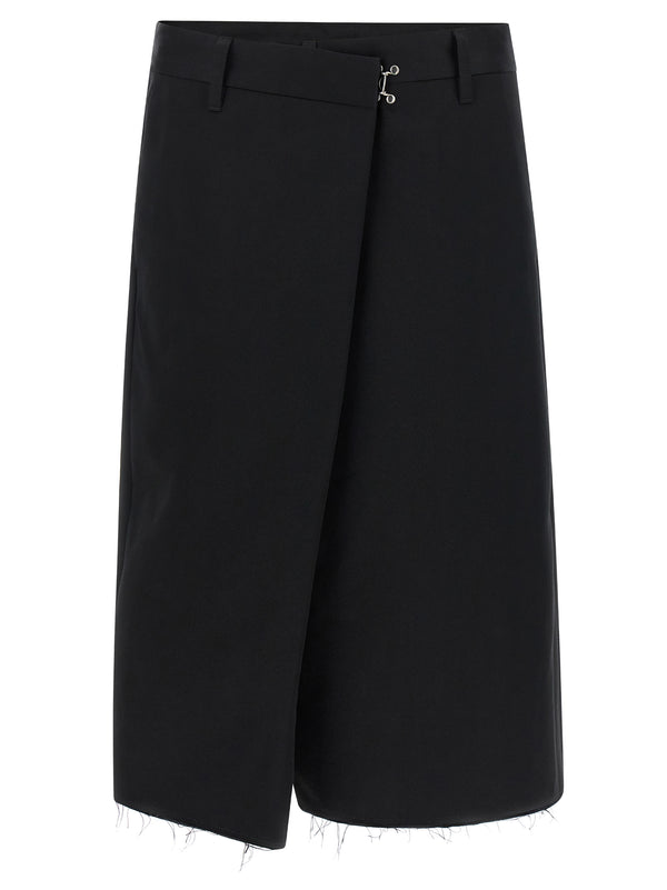 Wrap-Up Bermuda Shorts Bermuda And Short Black
