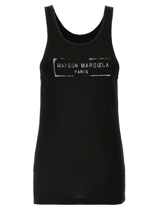 Logo Tank Top Tops Black