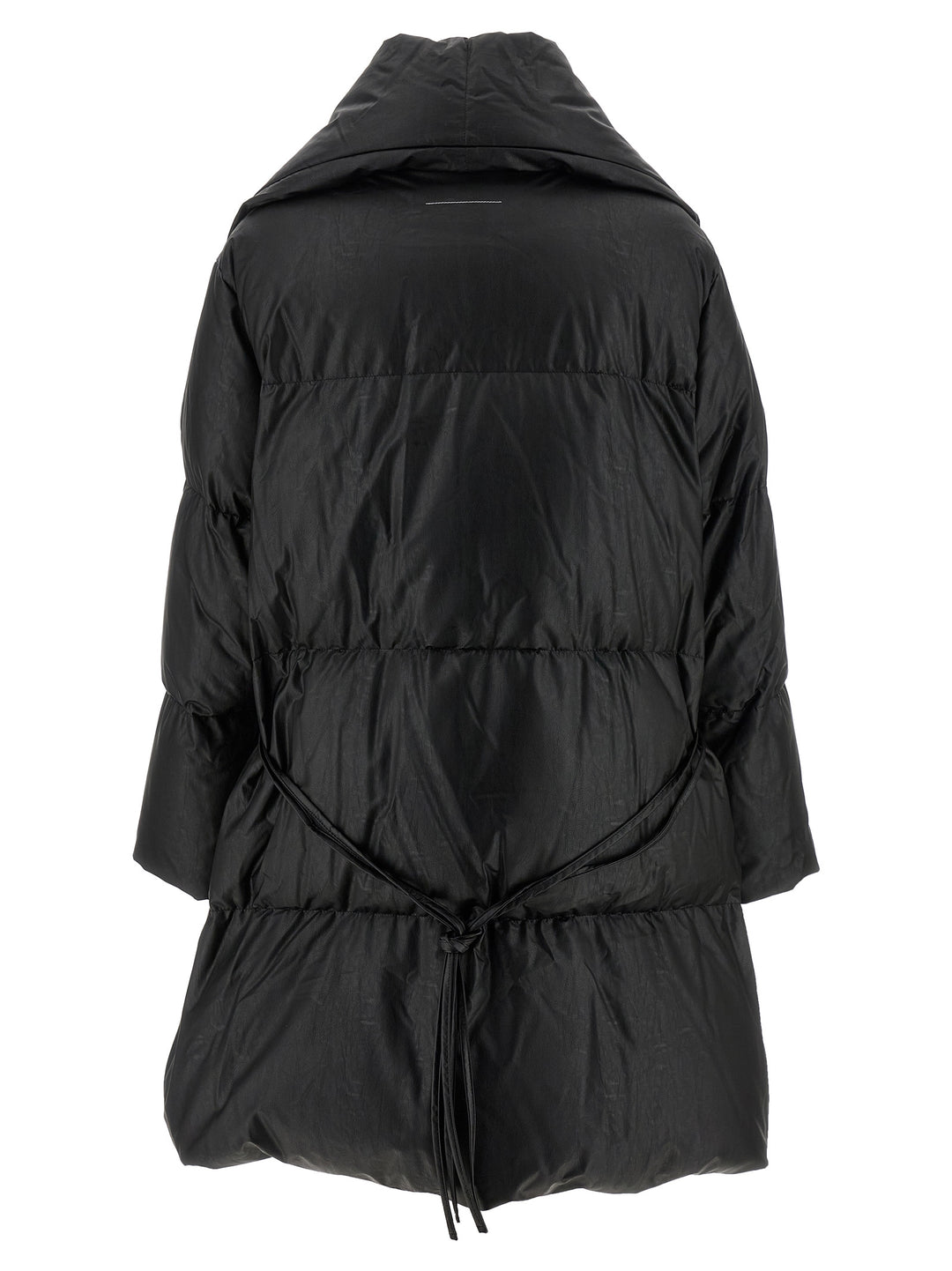 Mm6 Maison Margiela Scarf Down Jacket Puffer Jackets - Black | ae7d1bcb6ff57a51e9aa1ac01a6eb7aaeeaa78c6