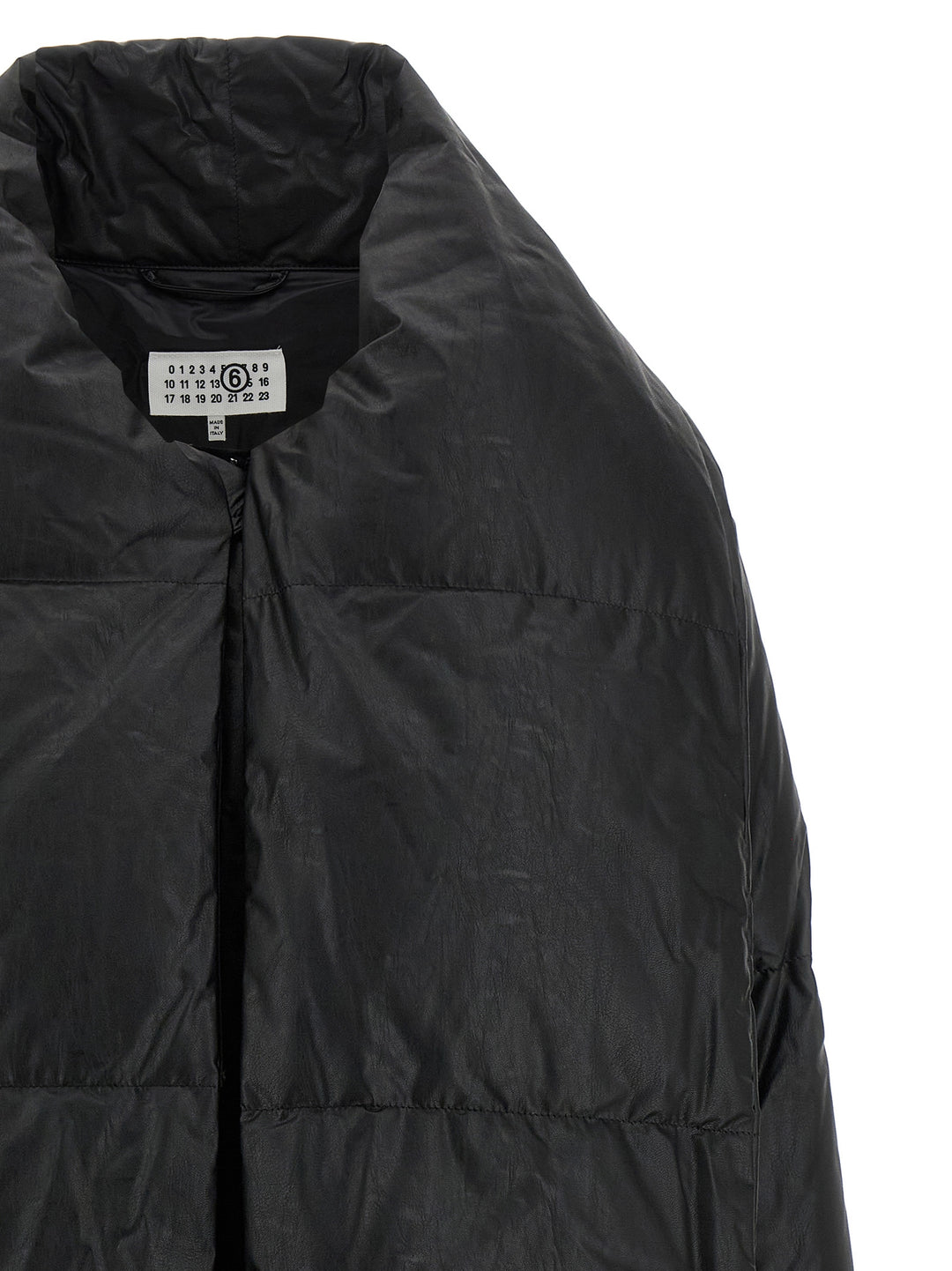 Mm6 Maison Margiela Scarf Down Jacket Puffer Jackets - Black | 7f3ca3c391f2249b08dd6d484fd1ee78b100584b