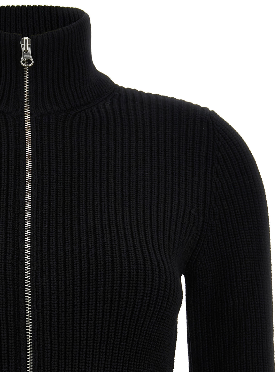 Used Ribbed Cardigan Sweater, Cardigans Black