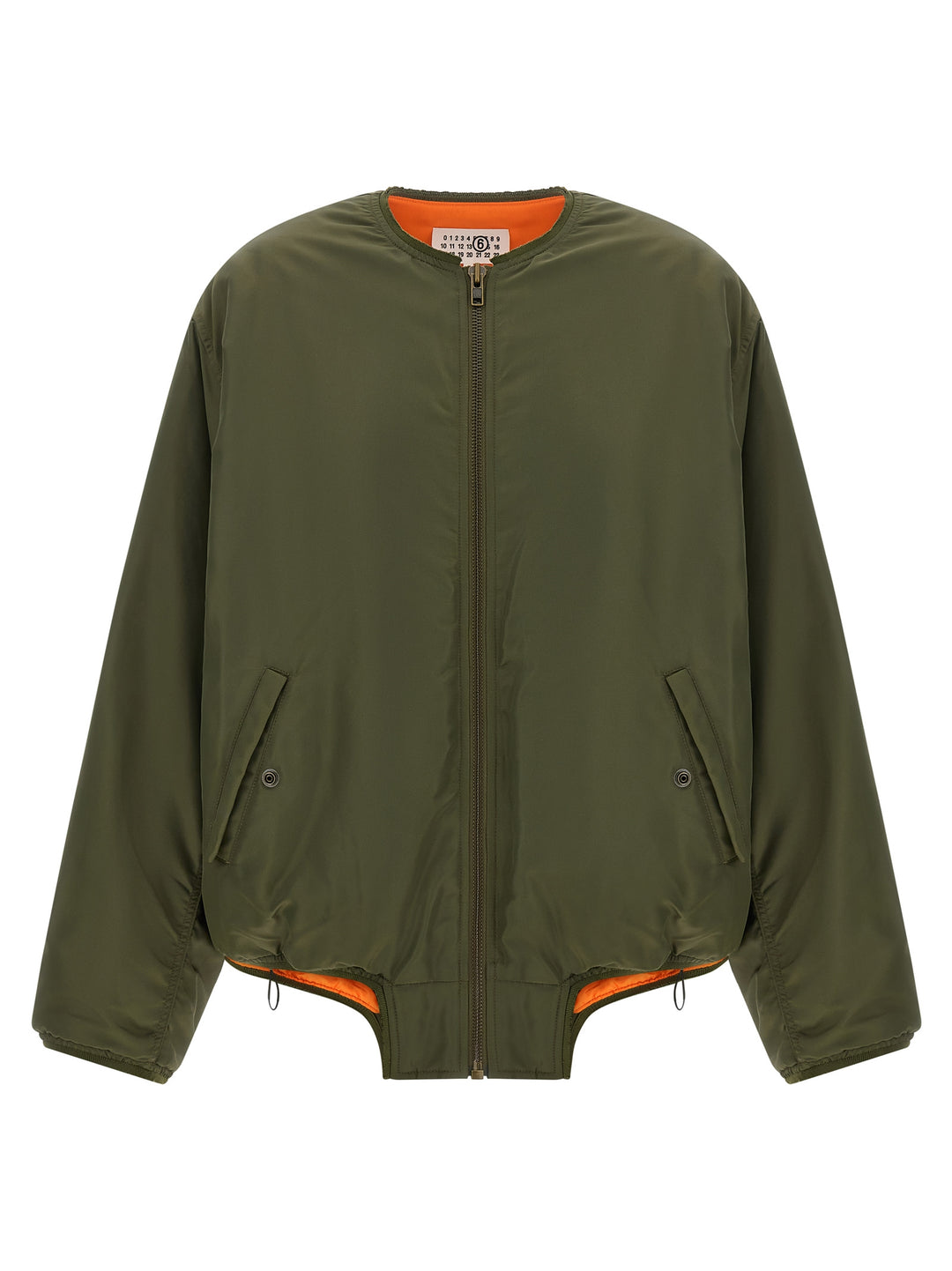 Mm6 Maison Margiela Sculptural Hem Jacket Puffer Jackets - Green | f74cdc33bf8bba31661270b0e58e9335339dc1fd