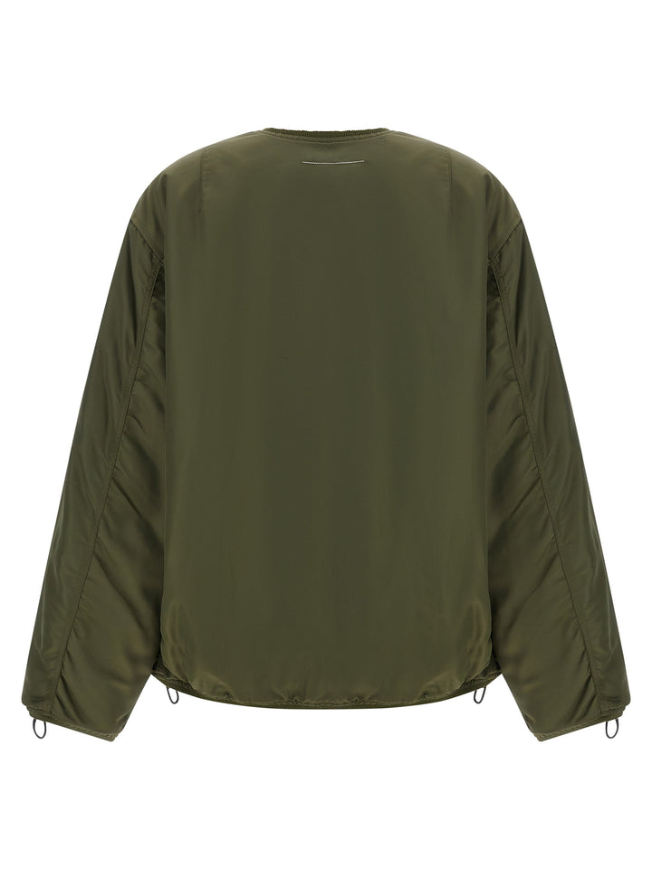 Mm6 Maison Margiela Sculptural Hem Jacket Puffer Jackets - Green | f0453dc3303d7b81f8393c29b73fe0da3308e31b