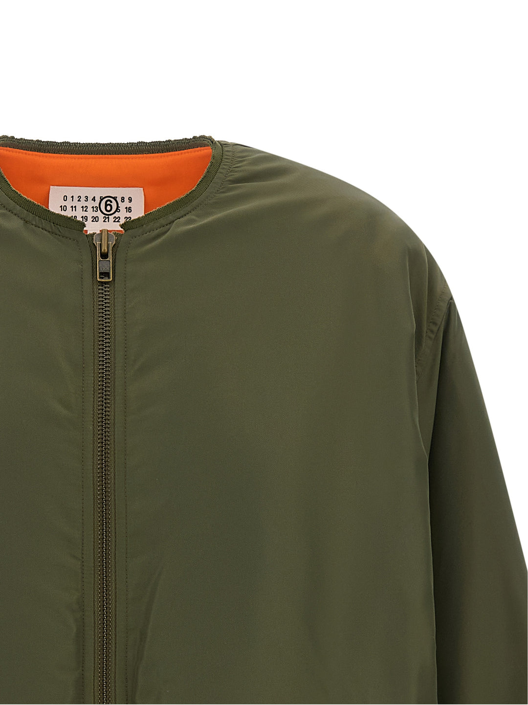 Mm6 Maison Margiela Sculptural Hem Jacket Puffer Jackets - Green | 96b44656c4a68236b7ee56a1b35b9b4d79397cb0