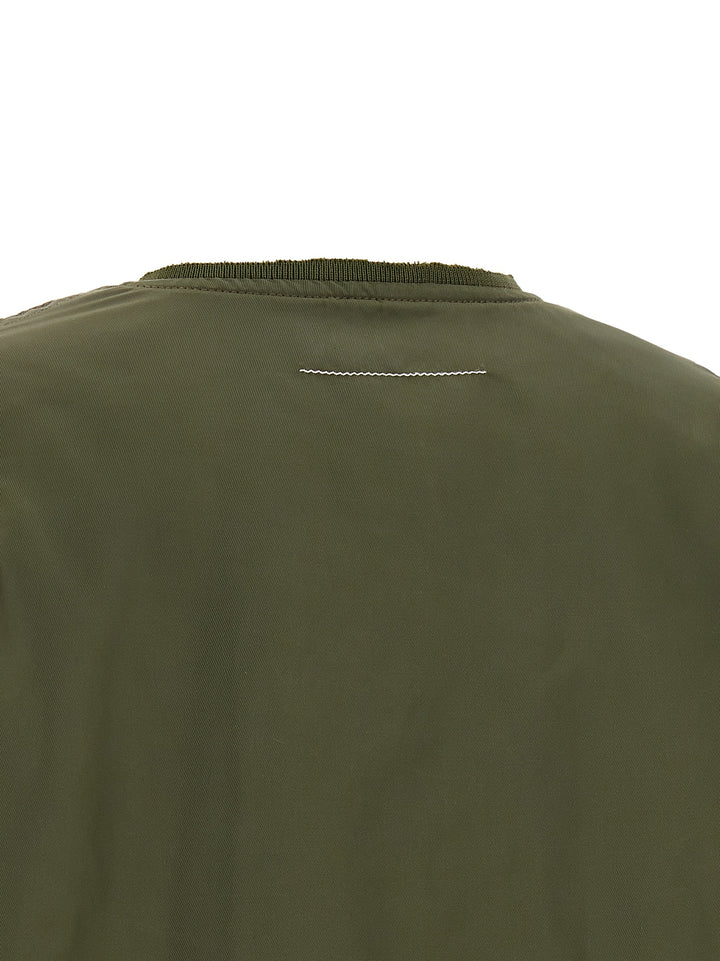 Mm6 Maison Margiela Sculptural Hem Jacket Puffer Jackets - Green | 5506789f8ad0cf8c2cc42ec4809258c1ed3fd81a