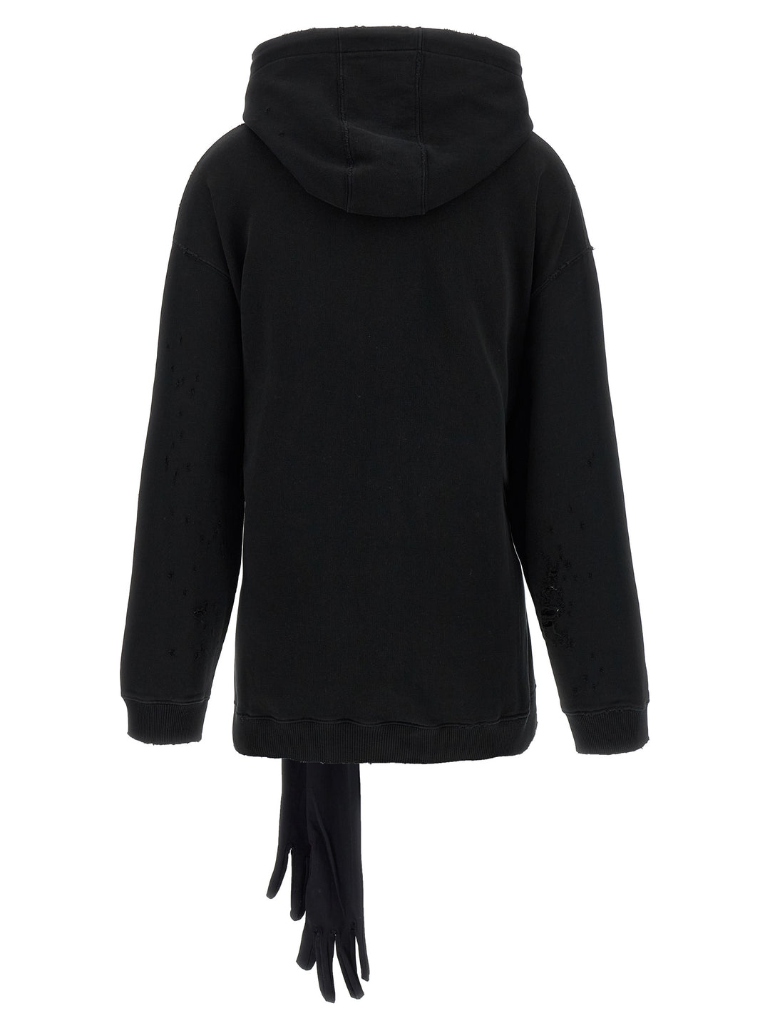 Mm6 Maison Margiela Hoodie Dress With Gloves Dresses - Black | 5ad670f22c39f57be4b58a32dfd8b09b8fee275c