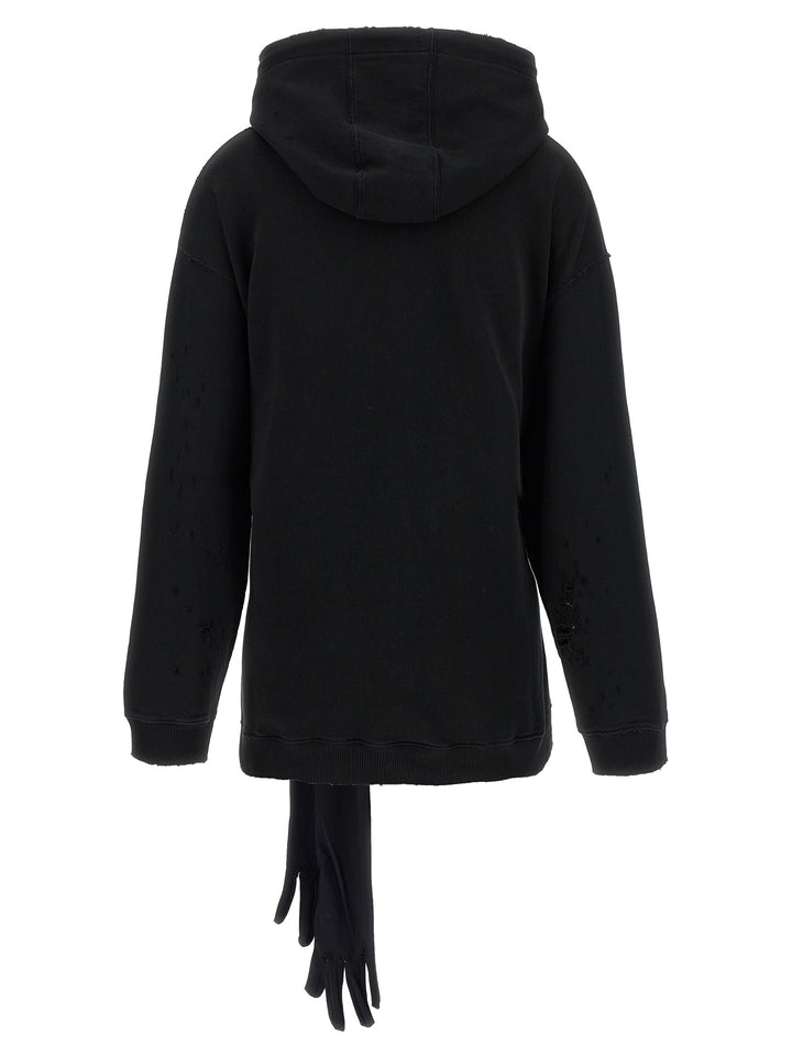 Mm6 Maison Margiela Hoodie Dress With Gloves Dresses - Black | 5ad670f22c39f57be4b58a32dfd8b09b8fee275c