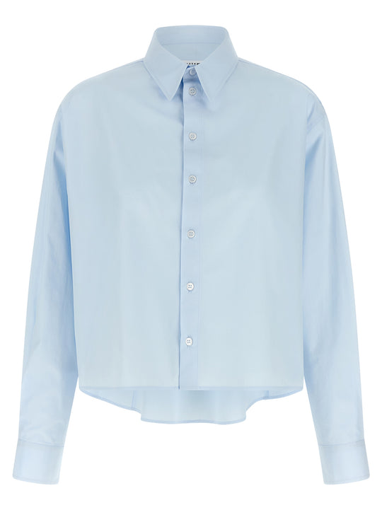 Poplin Shirt Shirt And Blouse Light Blue