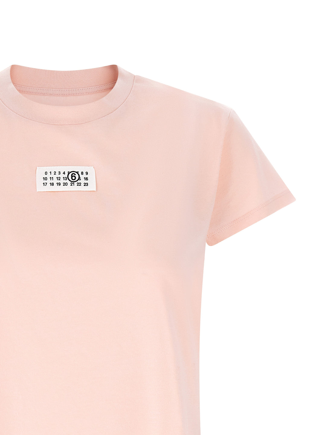 Mm6 Maison Margiela Numeric Signature Mm6 T-shirt - Pink | 242f4004144e243ba1006544900bbe49d27a05db