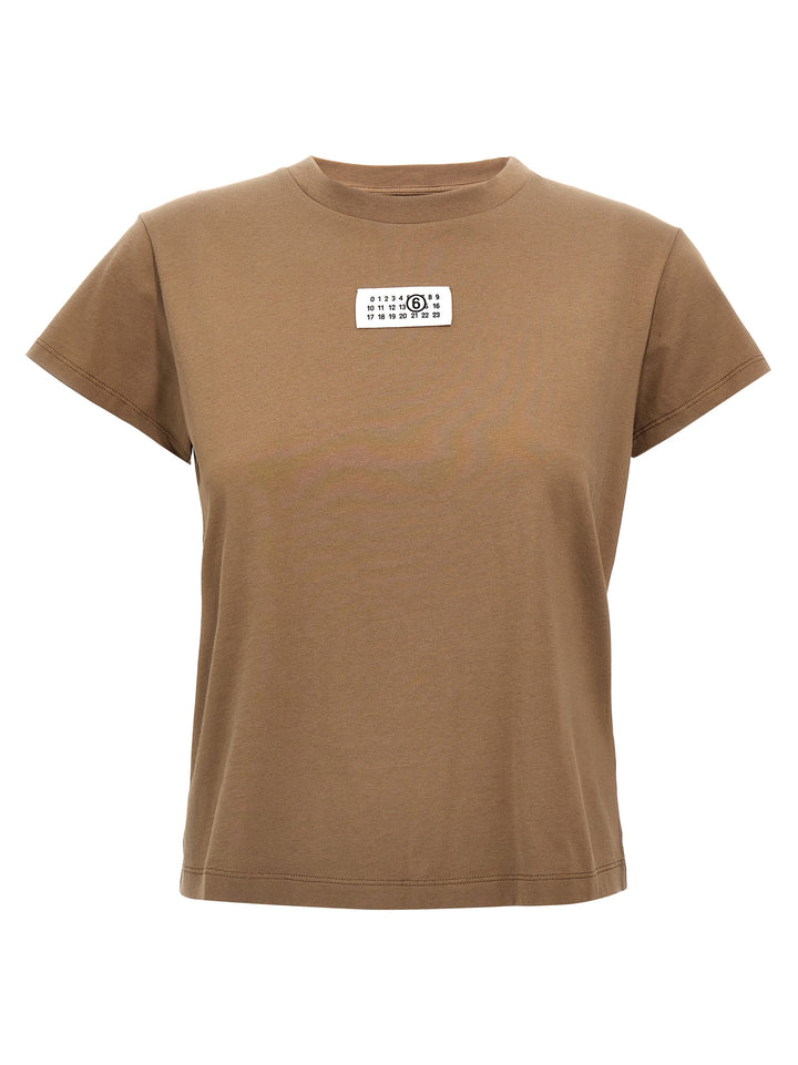 Logo Label T-Shirt Brown