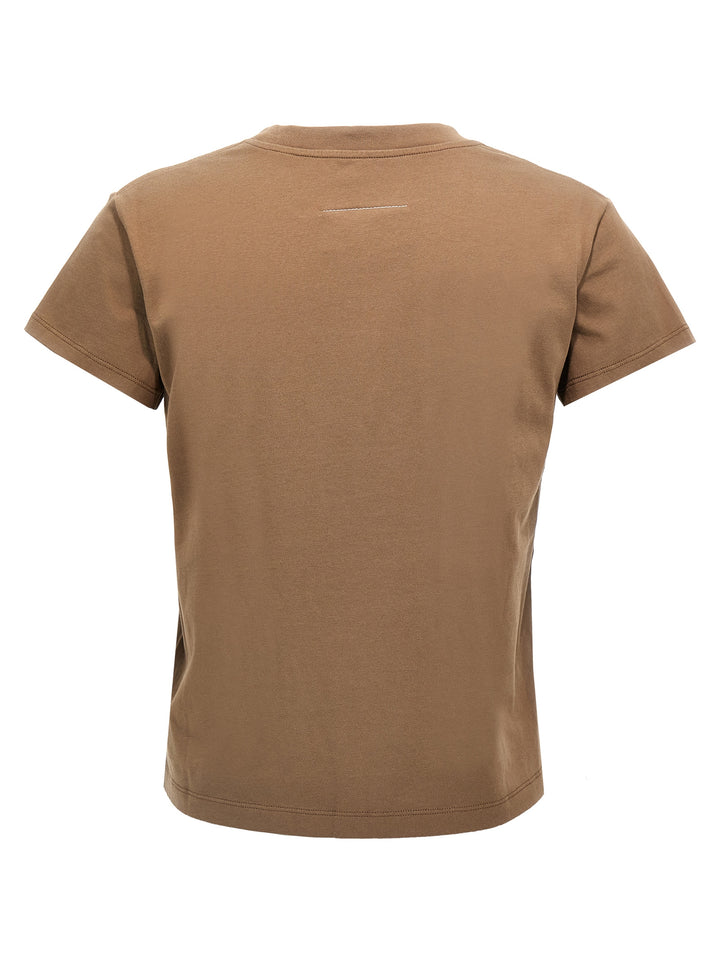 Logo Label T-Shirt Brown