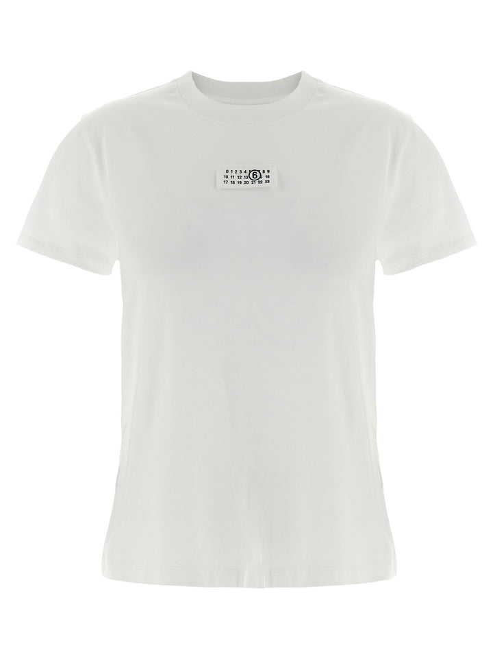 Mm6 Maison Margiela Numeric Signature Mm6 T-shirt - White | a1a71007d3e8d500995103f3ad3f1081d7de5f5f
