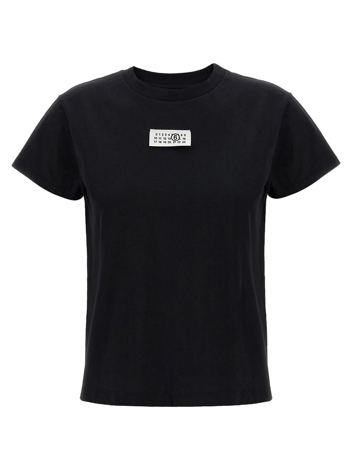 Mm6 Maison Margiela Numeric Signature Mm6 T-shirt - Black | 4e8e05040691b31aa62962521f06a2bc9c9c13a0