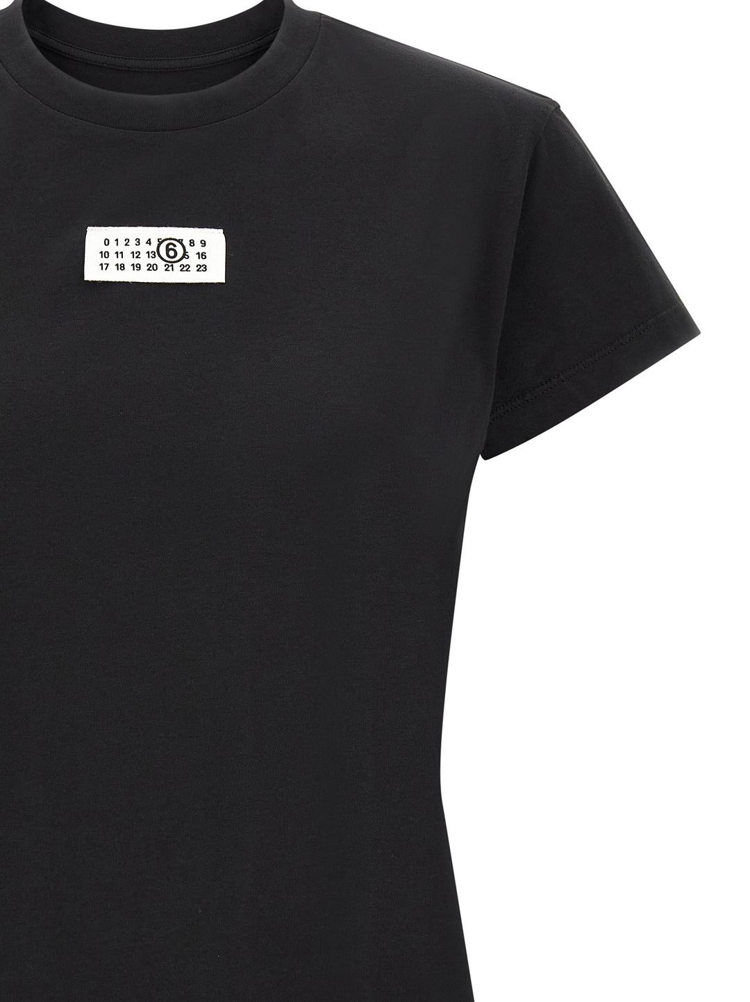 Mm6 Maison Margiela Numeric Signature Mm6 T-shirt - Black | 18d90e83a3aeaacf92515d13a843f667707da98c