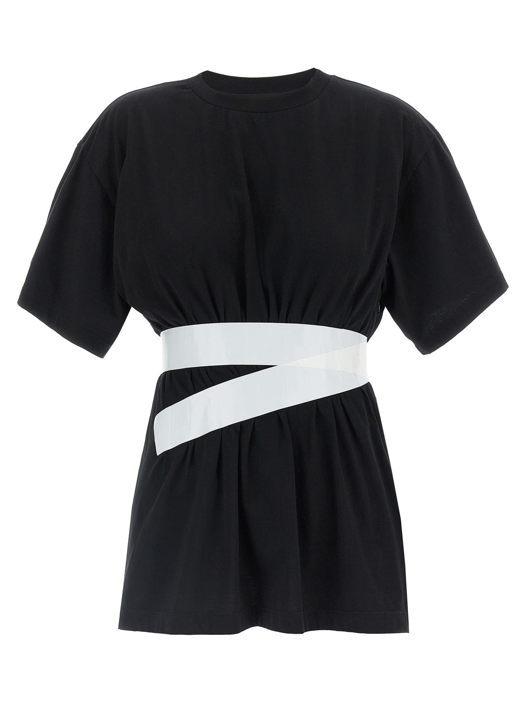 Mm6 Maison Margiela Taped T-shirt - White/Black | 25f08128145dc30f8cfae090c4bc21dfc6fa40b0