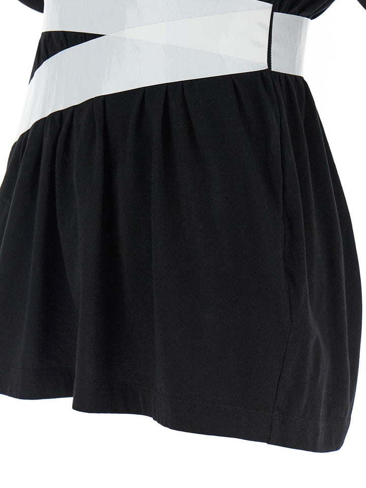 Mm6 Maison Margiela Taped T-shirt - White/Black | 4022a79f3b1cdcef002b8a22feb683e467c28152