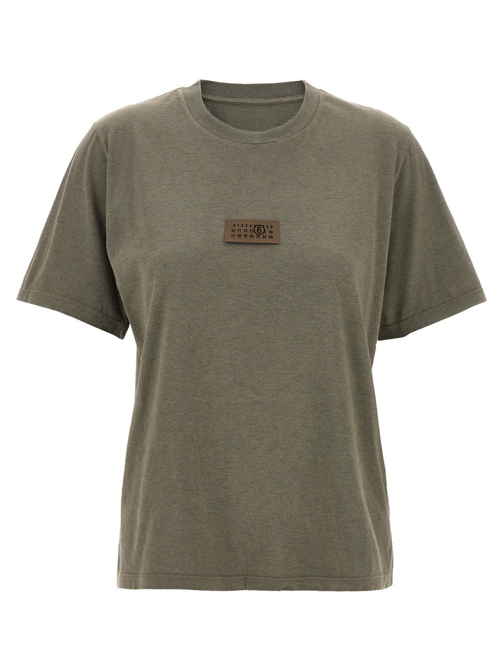 Mm6 Maison Margiela Numeric Signature Mm6 T-shirt - Gray | cbf7d098489e11ddb12ac37d75e4d5d90df67d72