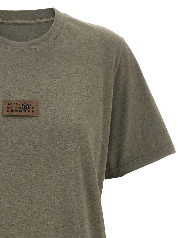 Mm6 Maison Margiela Numeric Signature Mm6 T-shirt - Gray | 807f26409a879ede12772187f93d1b6c59c6ef8c