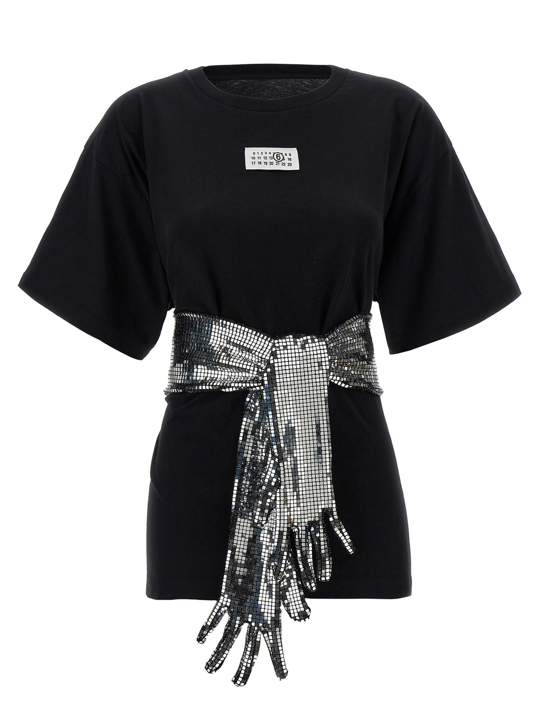 Mm6 Maison Margiela Sequin Gloves T-shirt - Black | 2df69ad79856a388c45c37b618f23c05b0e563ce