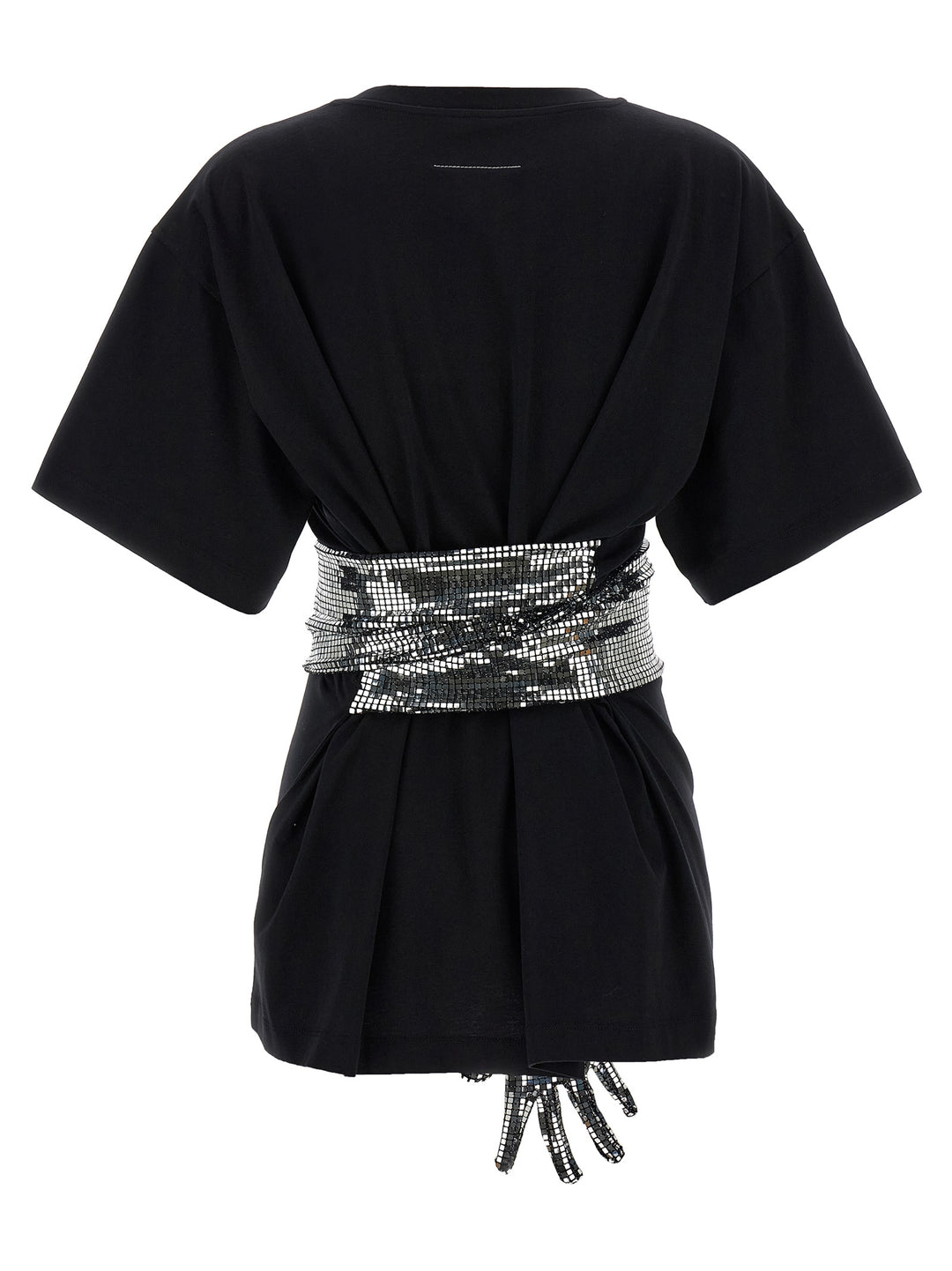 Mm6 Maison Margiela Sequin Gloves T-shirt - Black | 7760efcd33278be5c7d219b0f4cc9923718caa69