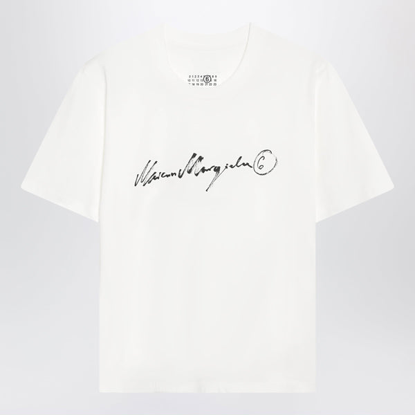 White Logo-Print T-Shirt