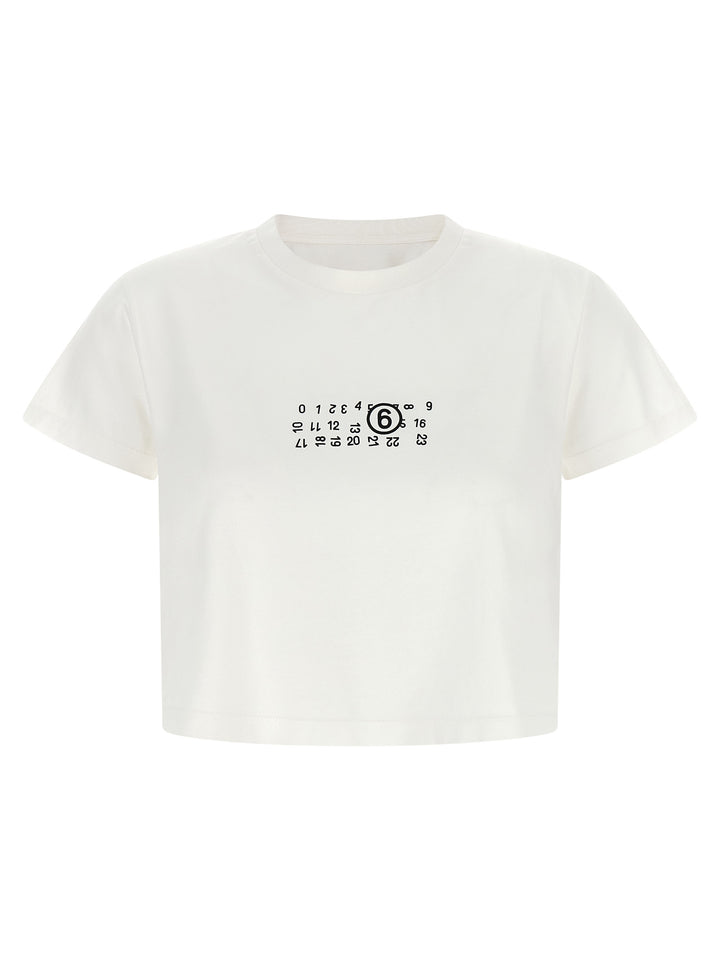 Mm6 Maison Margiela Numeric Signature Mm6 T-shirt - White | c67cf981bffb89768b2e56496ea71d6e542b85cc