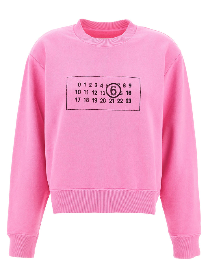 Logo Print Sweatshirt Pink