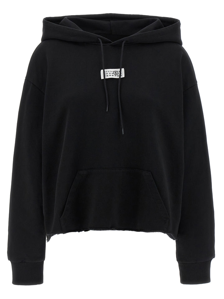 Mm6 Maison Margiela Numeric Signature Mm6 Sweatshirt - Black | 46fbb02b5f83e8dde210bb06cd38f65ddfc80498