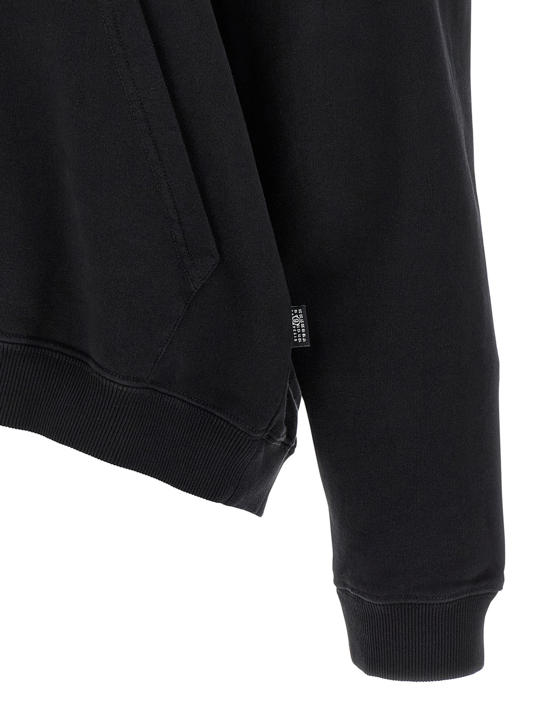 Mm6 Maison Margiela Off-Shoulder Hoodie Sweatshirt - Black | 44dba5bff5ef4794cc3d61689c8298d5db1af83b