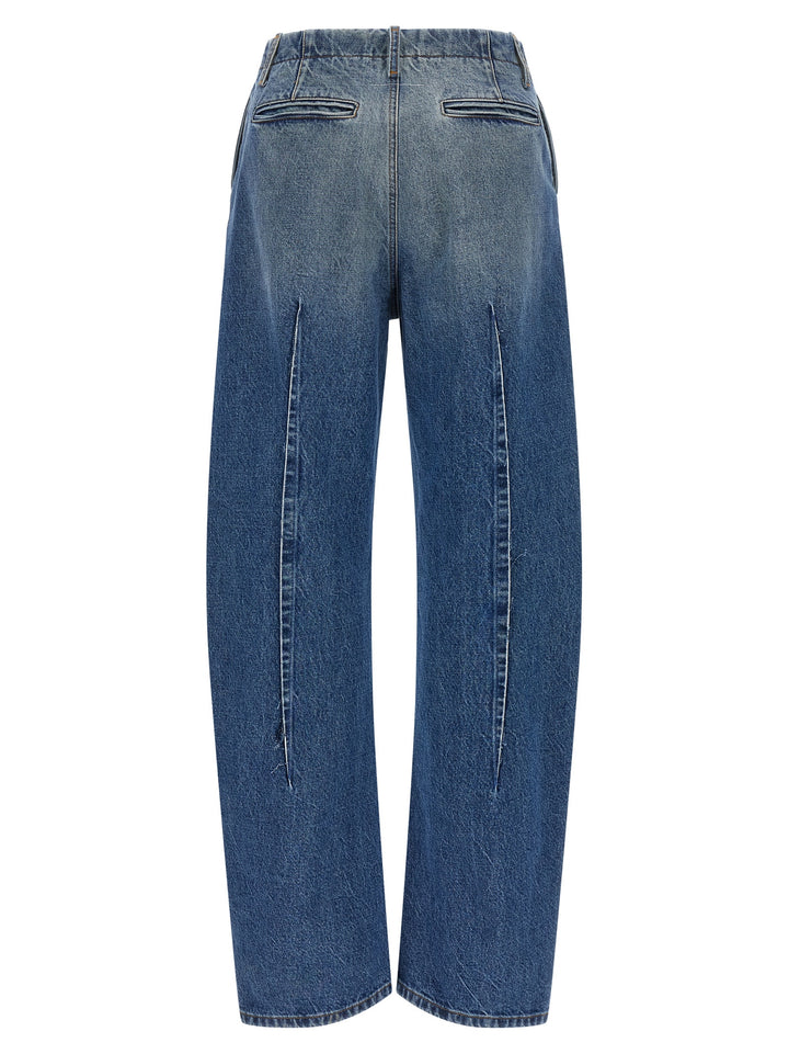 Mm6 Maison Margiela Vertical Pinch Jeans - Blue | 93b7fa680fb4acf0a5d09d2bc5059a544e5a715d