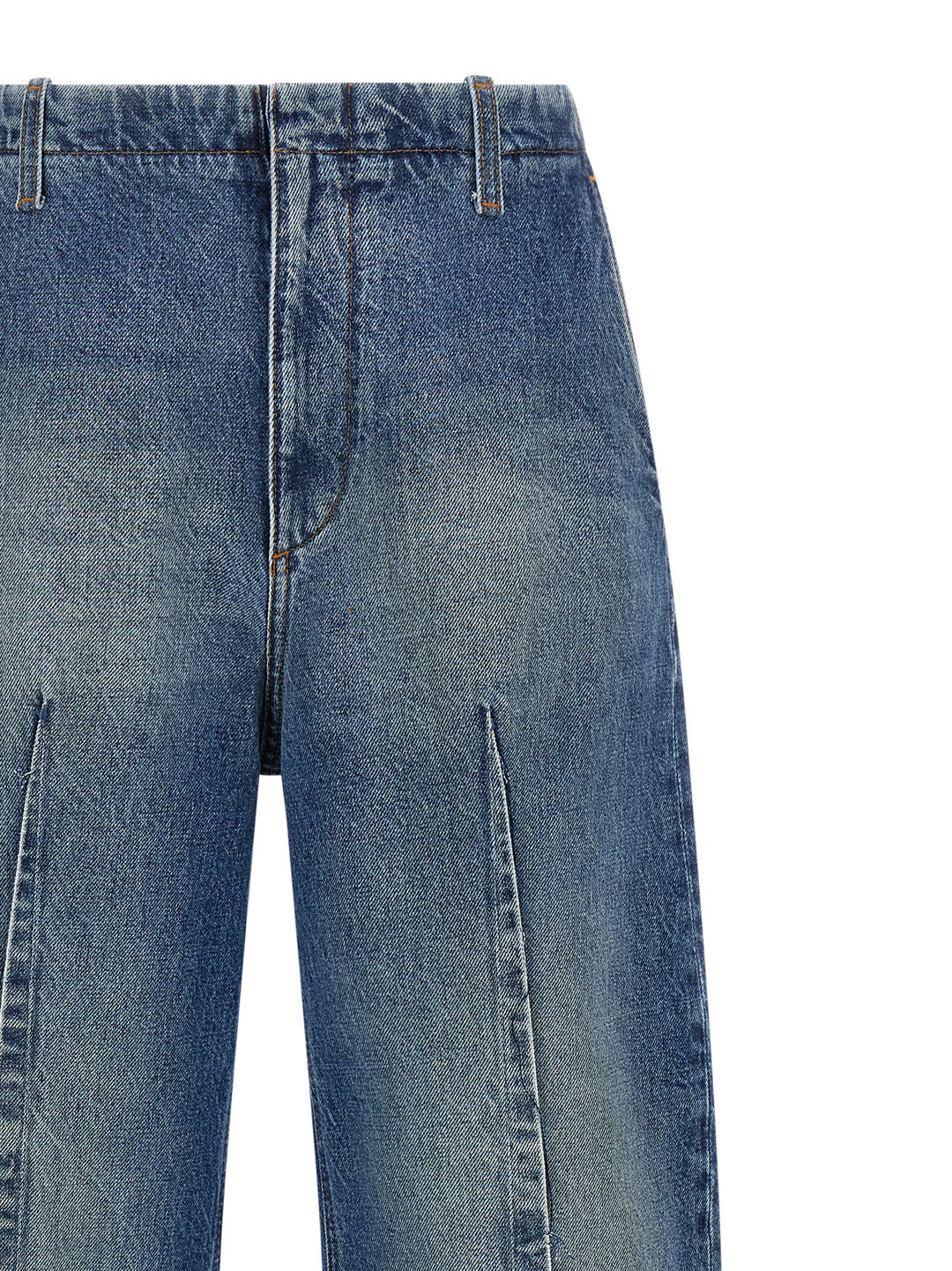 Mm6 Maison Margiela Vertical Pinch Jeans - Blue | 1124acc3f75c4f317ee471db44db3d6e83b4b7e9