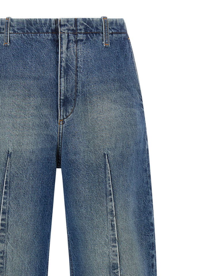 Mm6 Maison Margiela Vertical Pinch Jeans - Blue | 1124acc3f75c4f317ee471db44db3d6e83b4b7e9